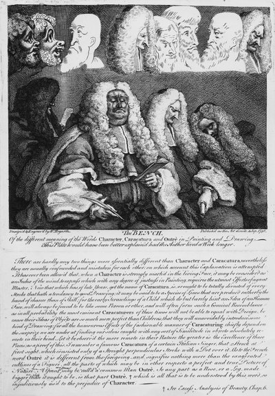 Bænken, 1758 af William Hogarth