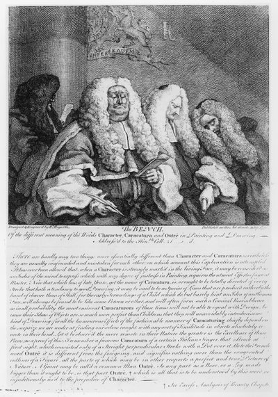 Bænken, 1758 af William Hogarth