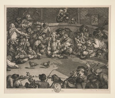 Hanekampen af William Hogarth