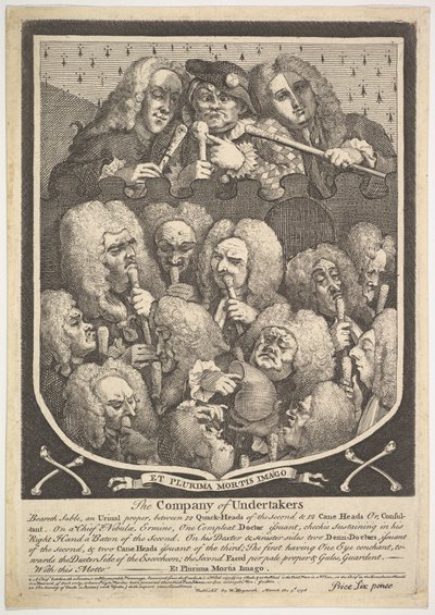 Bedemandsselskabet, 3. marts 1736. af William Hogarth