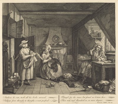 Den nødstedte Digter af William Hogarth