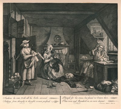 Nøddigteren, 1740. af William Hogarth