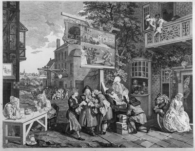 The Election II: Canvassing for Votes, indgraveret af Charles Grignion (1717-1810) 1757 (se også 1997) af William Hogarth