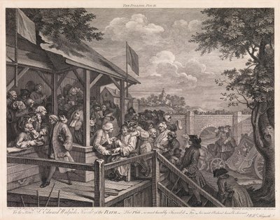 Valget, planche 3: «Afstemningen» af William Hogarth