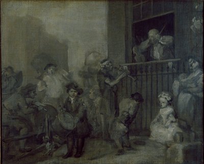 Den rasende musiker, c1741 af William Hogarth