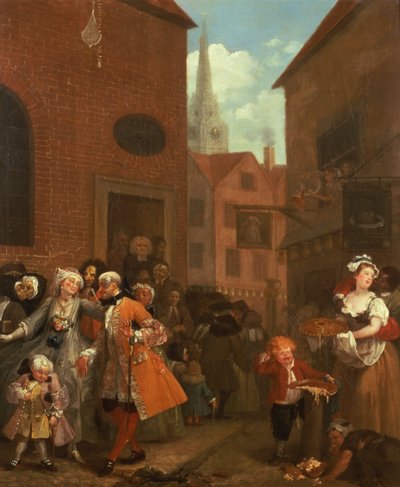 De fire gange på dagen: middag, 1736 af William Hogarth
