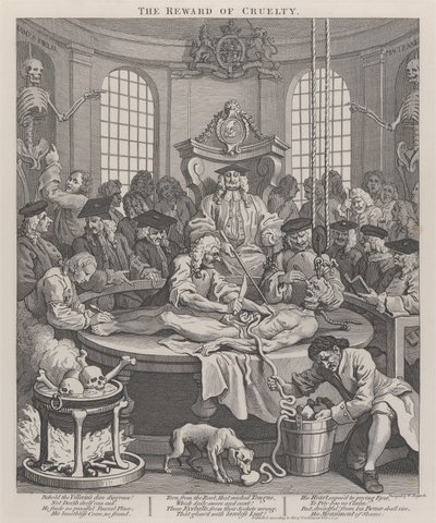 Grusomhedens fjerde stadie: Grusomhedens belønning af William Hogarth