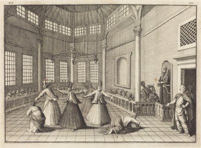 Indersiden af en moské af William Hogarth
