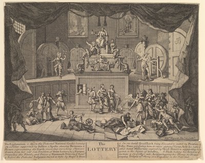 Lotteriet, efter 1724. af William Hogarth