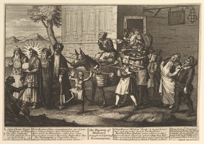 The Mystery of Masonry Braught to Light by the Go..., [først udgivet december 1724] senere genudgivelse. af William Hogarth