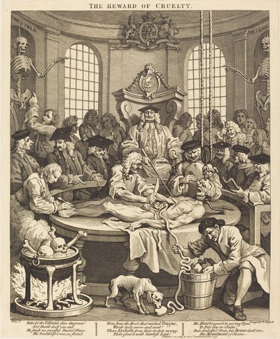 Grusomhedens belønning af William Hogarth