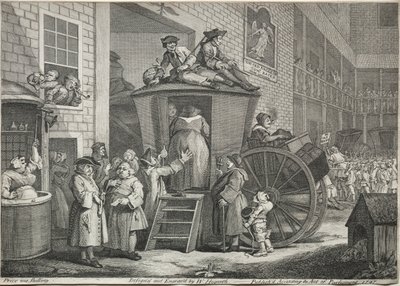 Scenecoachen, 1747. af William Hogarth