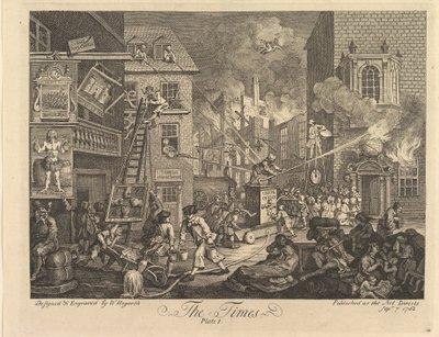 The Times, tavle 1 af William Hogarth