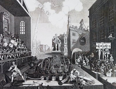 Tiderne. Tavle II 1762, af William Hogarth af William Hogarth