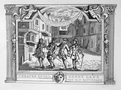 Theatre Royal, Drury Lane The Old Bachelor af William Hogarth
