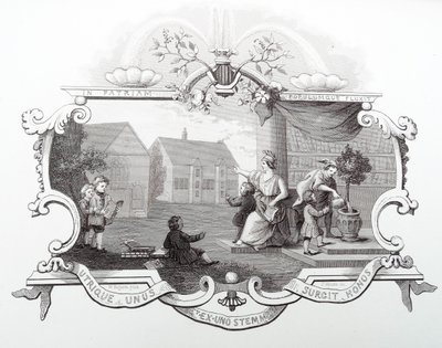Billet til Tiverton skolefesten af William Hogarth