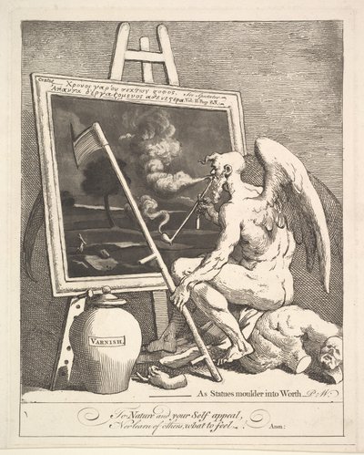 Tid med at ryge et billede, ca. 1761. af William Hogarth
