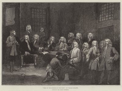Retssag mod guvernøren for flåden af William Hogarth