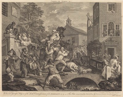 Formand for medlemmerne af William Hogarth and Francois Antoine Aveline