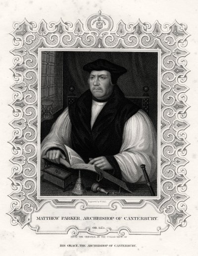 Matthew Parker, ærkebiskop af Canterbury, 1800-tallet af William Holl