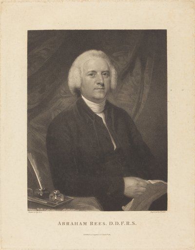 Abraham Rees af William Holl I after John Opie