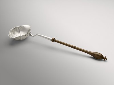 Punch eller Toddy Ladle, ca. 1754-1785 (sølv og uidentificeret træ) af William Hollingshead