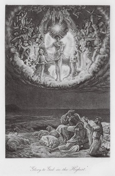 "Ære til Gud i det Højeste" (fotogravure) af William Holman (after) Hunt