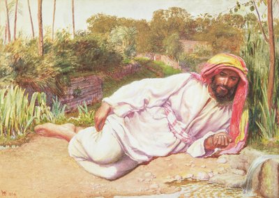 Araber hviler ved en strøm, 1854 af William Holman Hunt