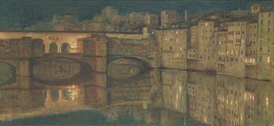 Ponte Vecchio, Firenze af William Holman Hunt