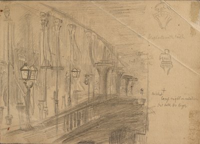Studie af London Bridge, 1863 af William Holman Hunt