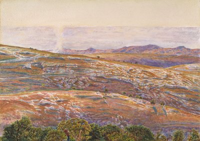Det Døde Hav fra Siloam, 1861. af William Holman Hunt