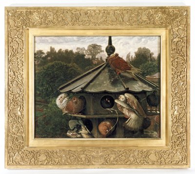 Festivalen St. Swithin eller Dueslag, 1866-75 af William Holman Hunt