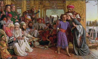 Fundet af Frelseren i templet af William Holman Hunt