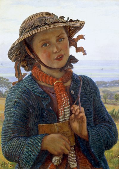 Skolepigens salme, 1859 af William Holman Hunt