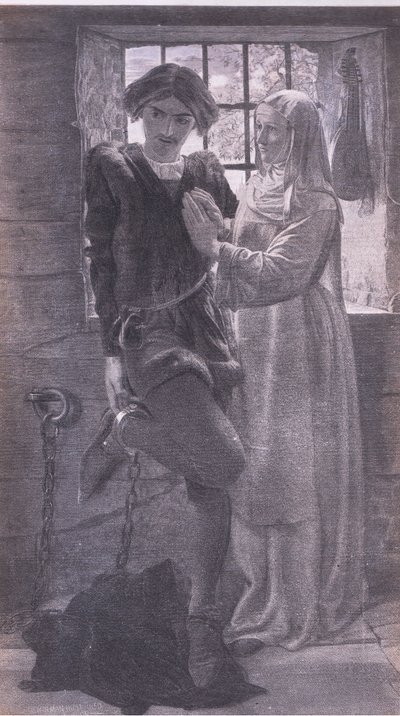 Claudio og Isabella, Bibbys Annual, 1916-1917 af William Holman after Hunt