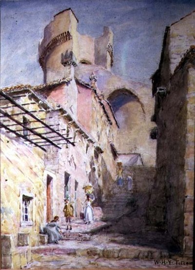 Carro (akvarel på papir) af William Holt Yates Titcomb