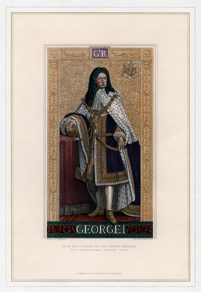 George I, konge af Storbritannien af William Home Lizars