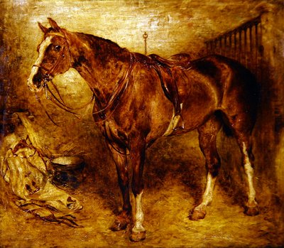 En hest i stalden af William Huggins