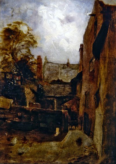 Skitse til Bidestone Farmhouse af William Huggins