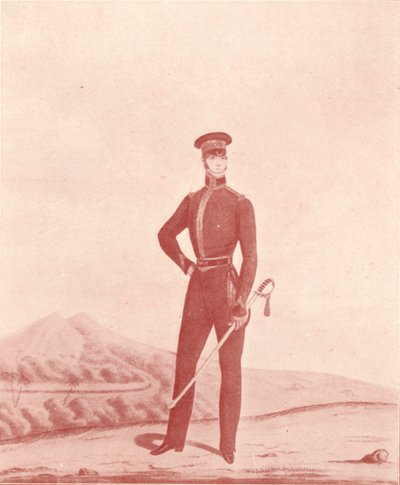 Officer for Madras Army Rifles, Klæd af, c1837-1843, 1909 af William Hunsley
