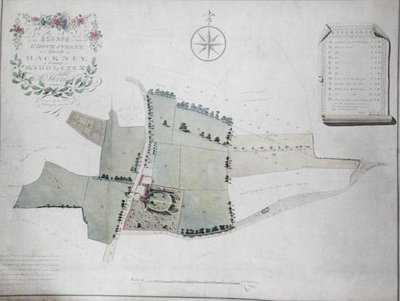 Plan over en ejendom beliggende i Grove Street i Hackney-sognet af William Hurst Ashpitel