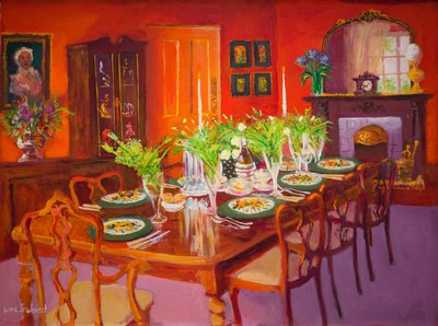 Spisestue (olie om bord) af William Ireland