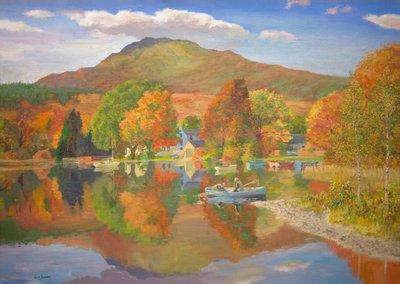 Fiskeri i Skotland (olie om bord) af William Ireland