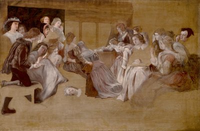 The Eve of Martyrdom (olie på lærred) af William James (attr. to) Grant