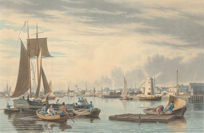 Boston: Fra City Point nær Sea Street. af William James Bennett