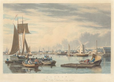Boston: Fra City Point nær Sea Street af William James Bennett