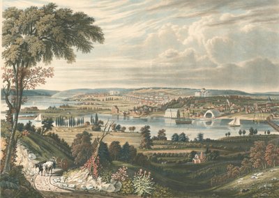 City of Washington: From beyond the Navy Yards, udgivet 1834. af William James Bennett