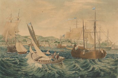 Karantæne, Staten Island, 1833. af William James Bennett
