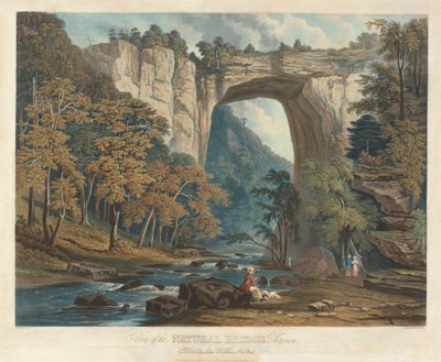 Udsigt over den naturlige bro af William James Bennett after Jacob C. Ward