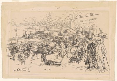 Coney Island Boardwalk af William James Glackens